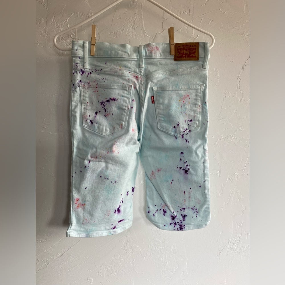 OOAK Hand Dyed Levi’s shorts